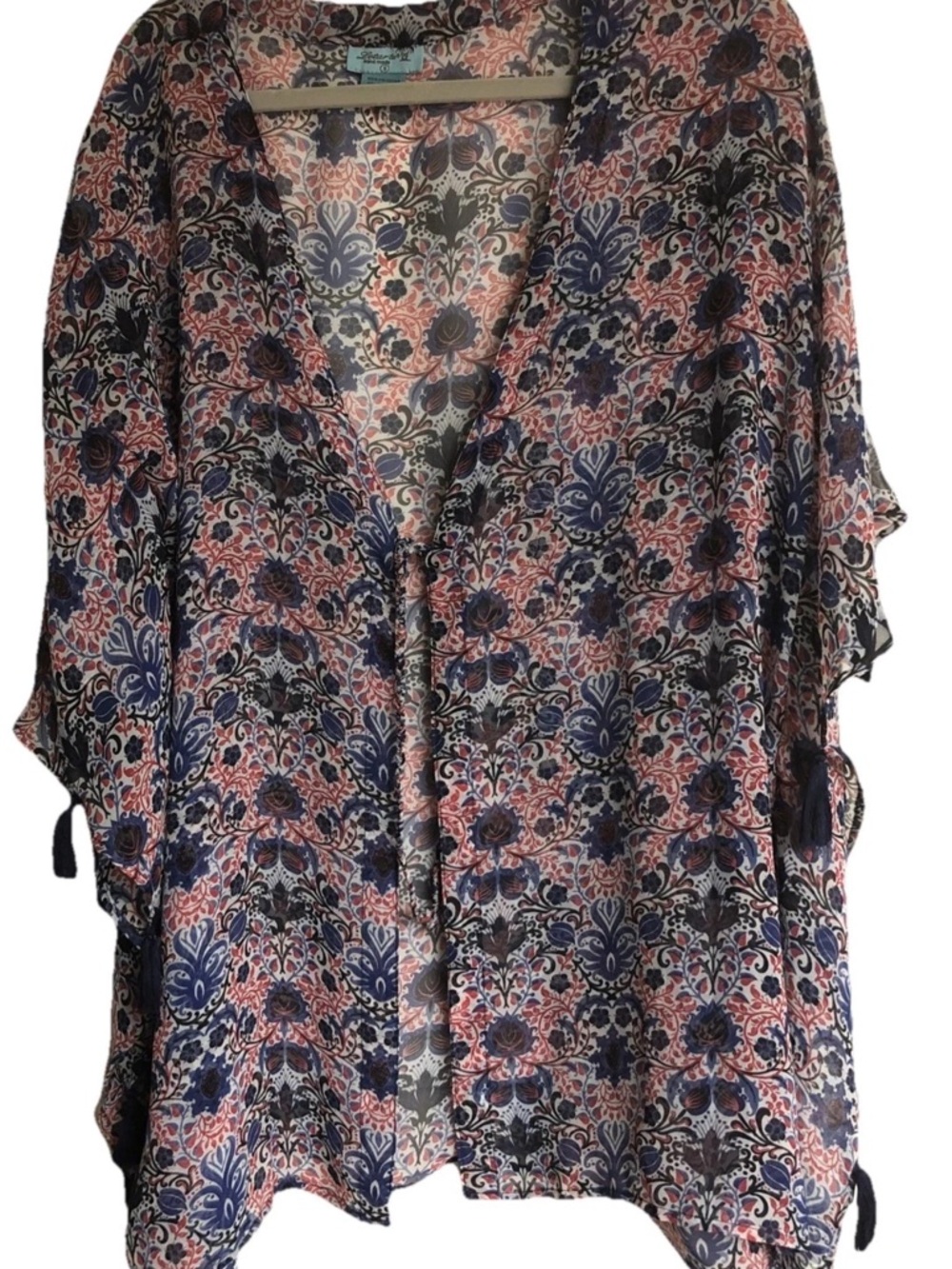 Letarte Hand Made kimono Tunic Womens Size S 100% Polyester possibly never worn
